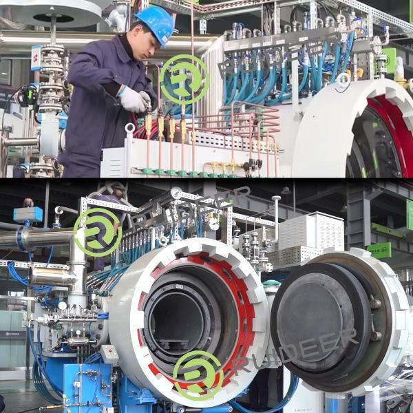 کوره خلاء با دمای بالا 1550C حداکثر دمای کار و عمر 20 سال برای کاربردهای صنعتی