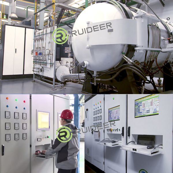 کوره لحیم کاری خلاء دمای بالا 1550C برای سیستم سه فاز پنج سیم 380 ولت 50 هرتز منبع تغذیه کنترل