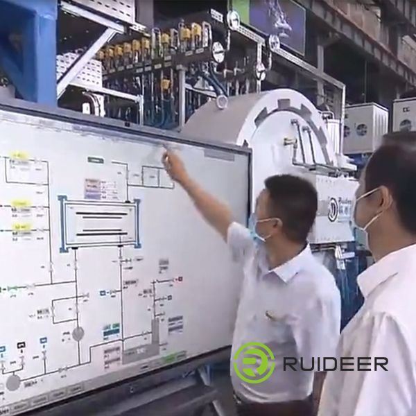 کوره با خلاء بالا با گواهینامه ISO CE برای سیستم سه فاز پنج سیم 380V 50HZ کنترل منبع برق Max.Temperature 1600C