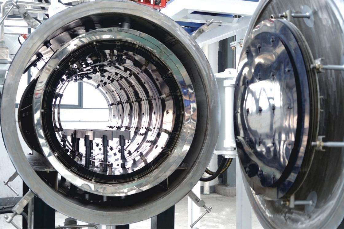 کوره تف جوشی فلزی 220 کیلوولت آمپر با المنت گرمایشی مولیبدن و ناحیه کار 300mm×300mm×900mm